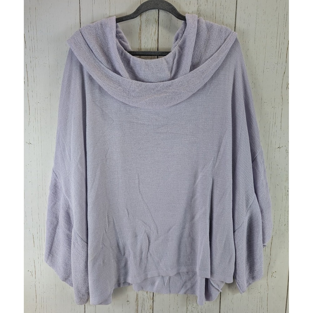 Roni Size M/L‎ Womens Lilac Purple Cowl Neck Long Sleeve Shawl Top